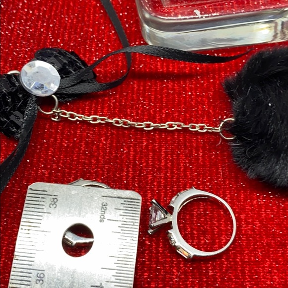 Princess cut 18k white Gold overlay She say yes !! 💎💋🍾rings - Picture 9 of 17